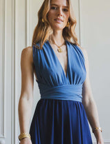 Robe bleue & marine Suzana