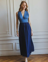 Robe bleue & marine Suzana