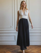 Robe blanche & noire Suzana