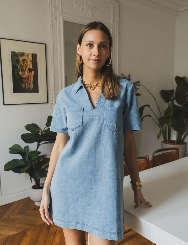 Robe en jean Monett