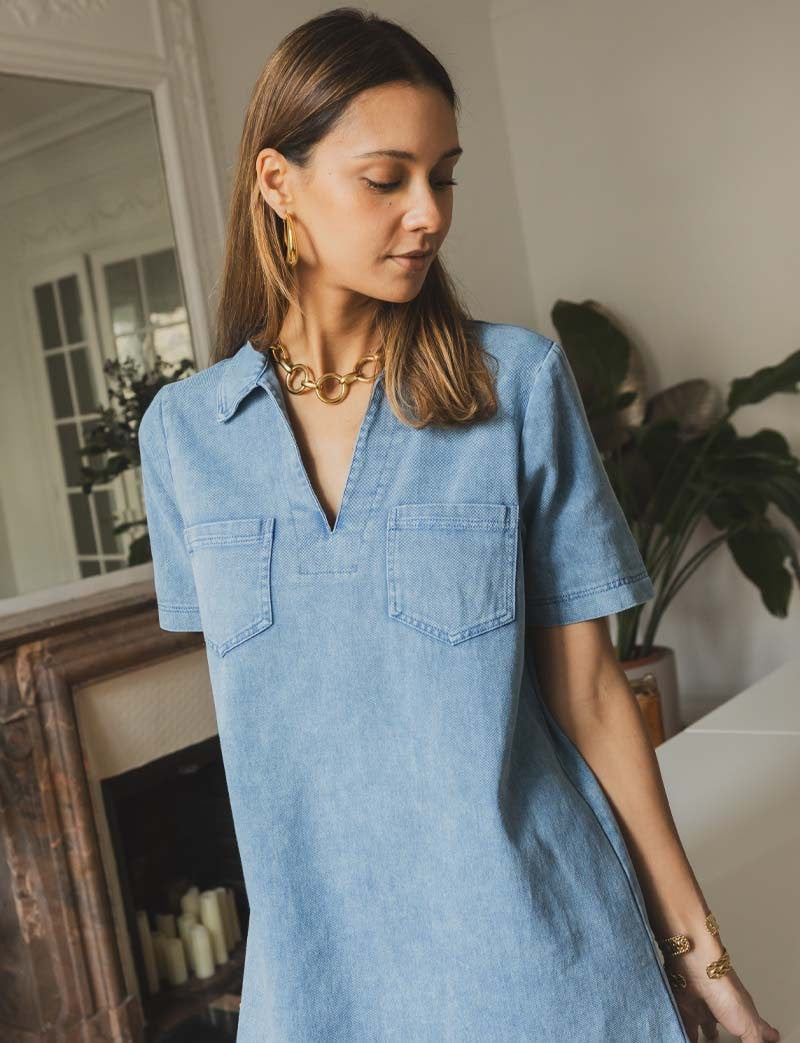 Robe en jean Monett