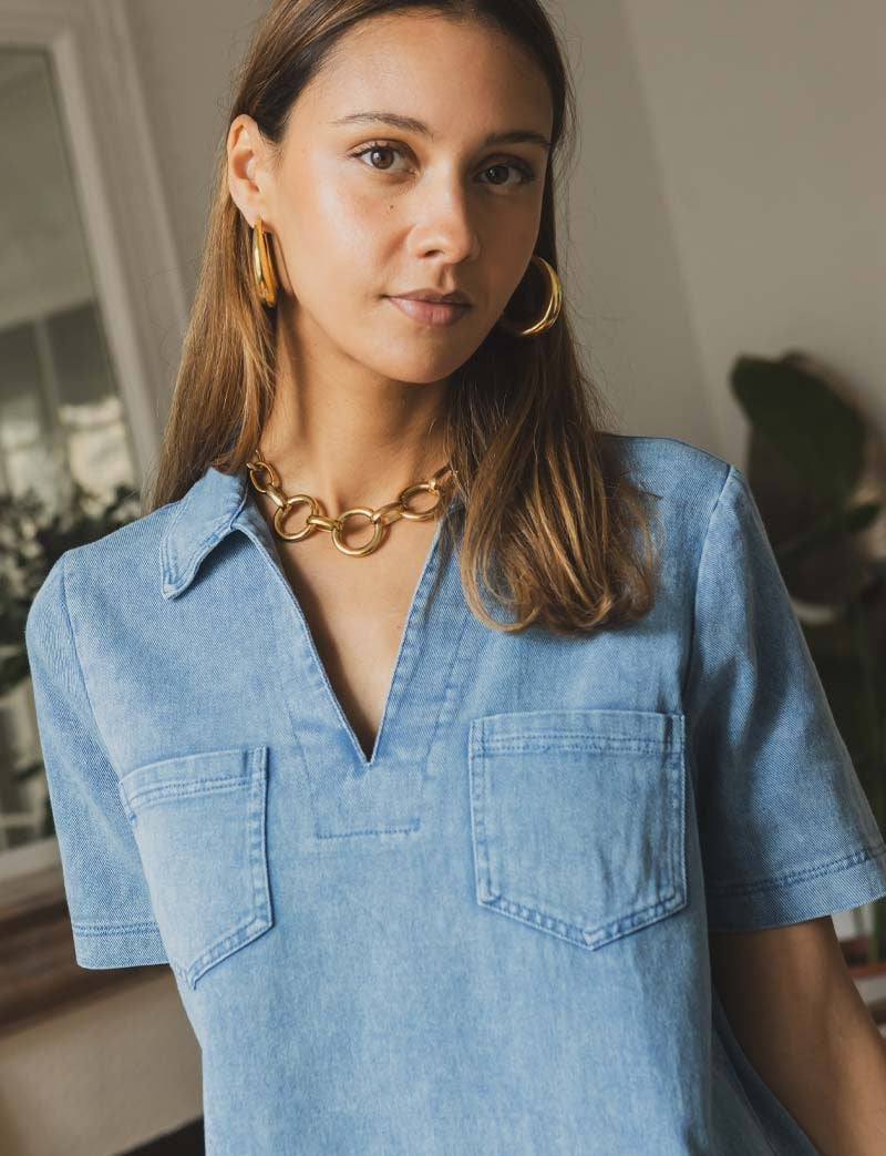 Robe en jean Monett