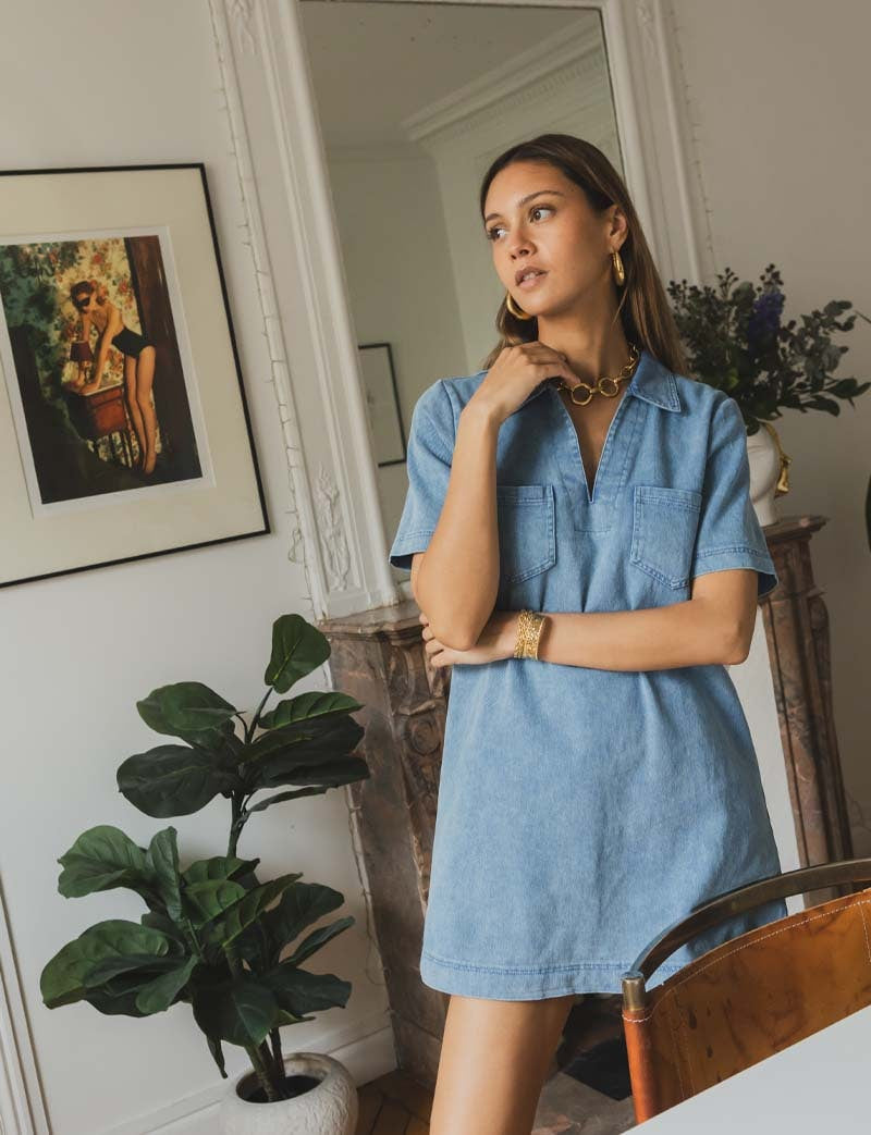 Robe en jean Monett