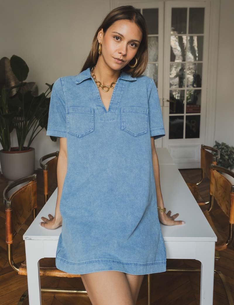 Robe en jean Monett
