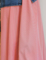 Pani red striped skirt