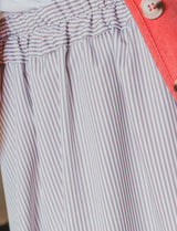 Reta taupe striped skirt