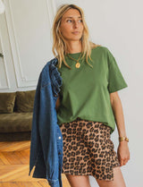Vadou leopard print skort