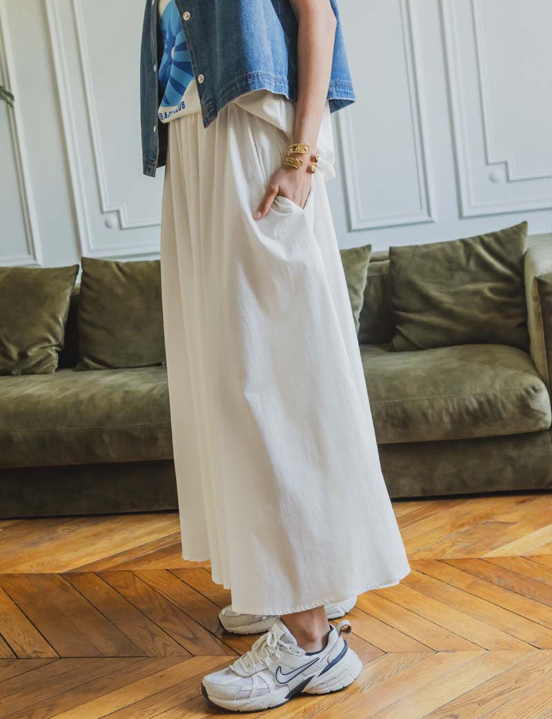 Elma white skirt