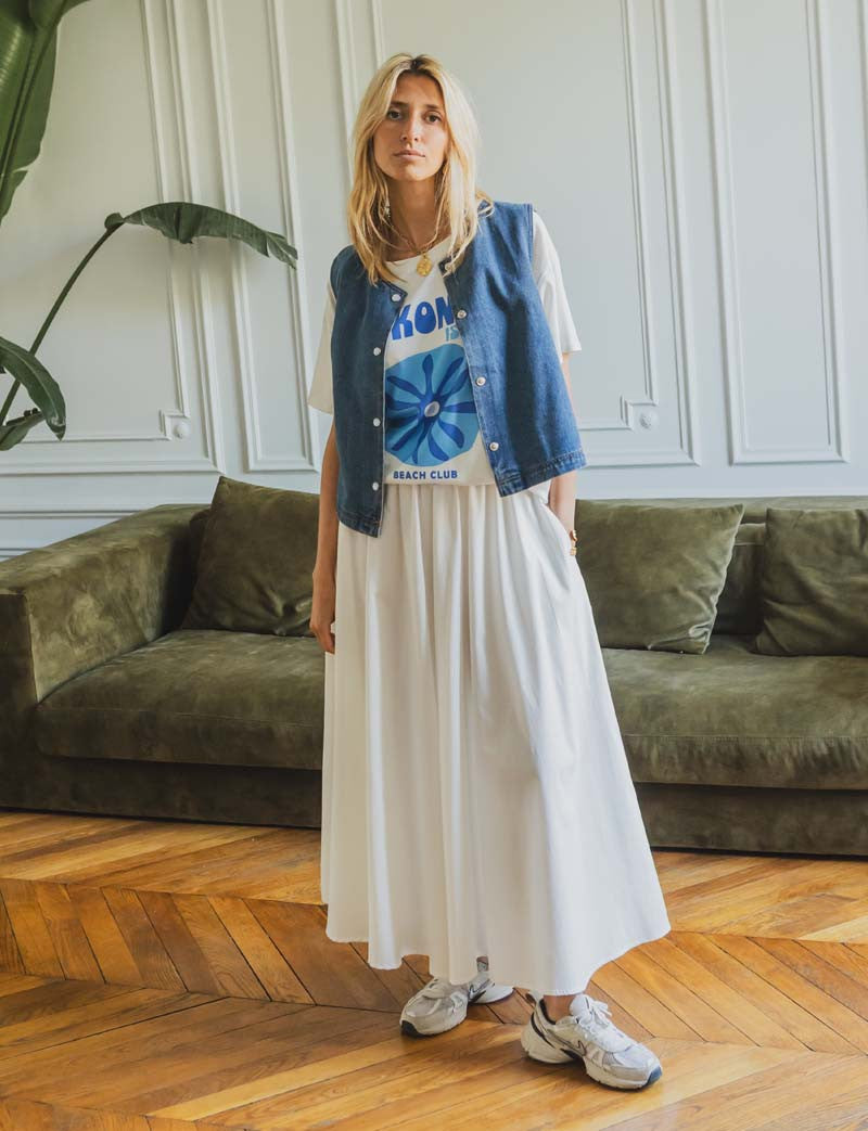 T-shirt blanc Mykonos