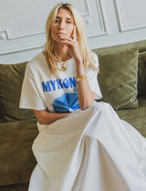 T-shirt blanc Mykonos