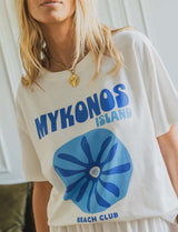 T-shirt blanc Mykonos