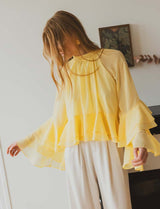 Blouse jaune Rosetta