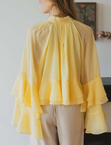Blouse jaune Rosetta