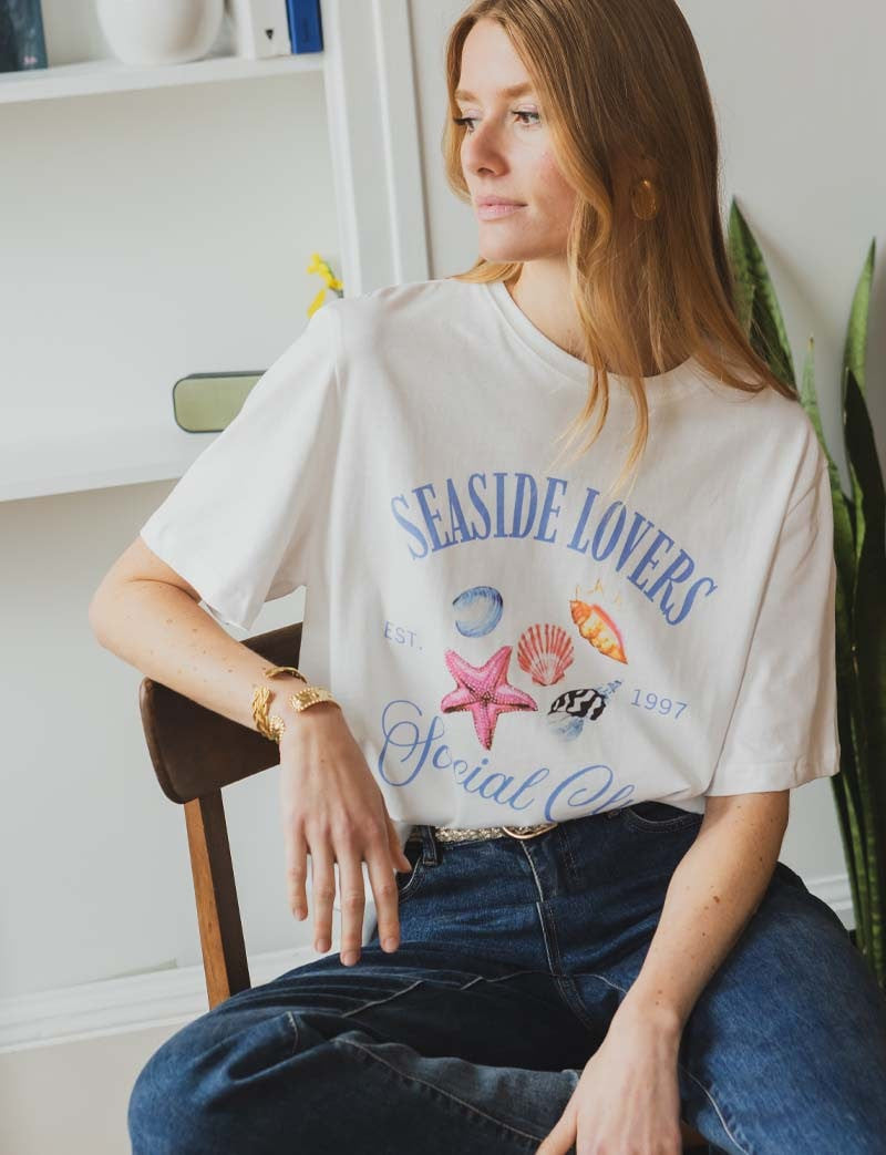Camiseta blanca Seaside Lovers