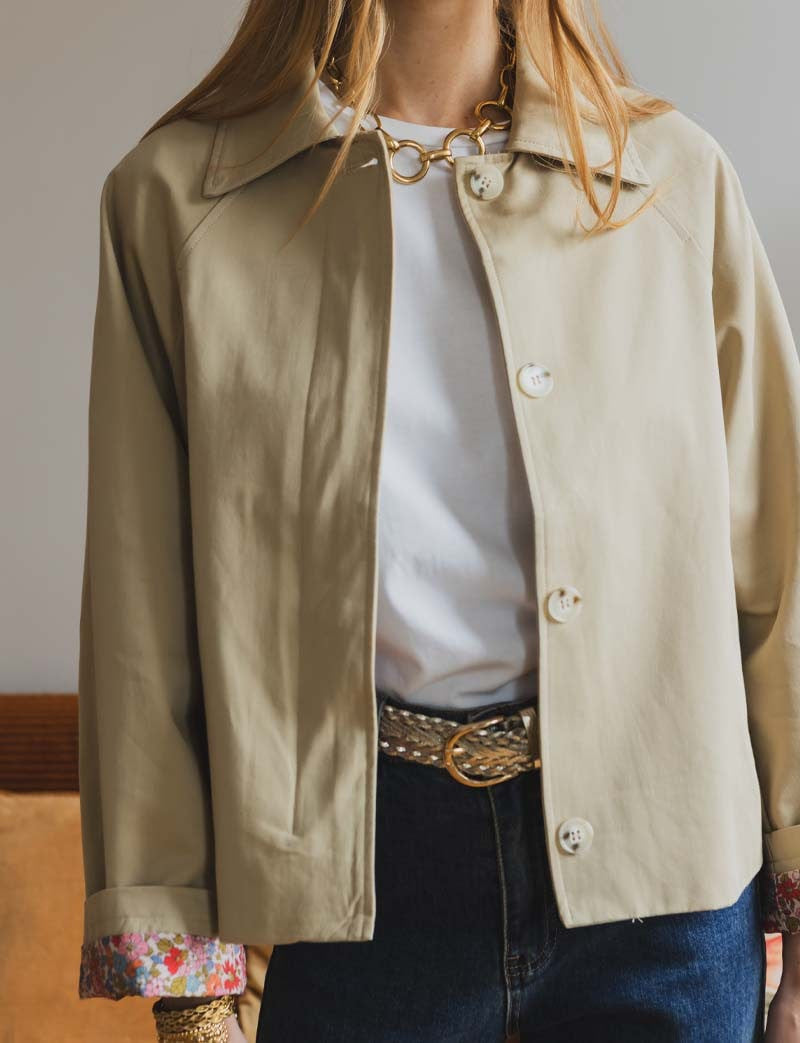 Trench fleuri Silvio