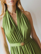 Robe verte Calista