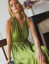 Robe verte Calista