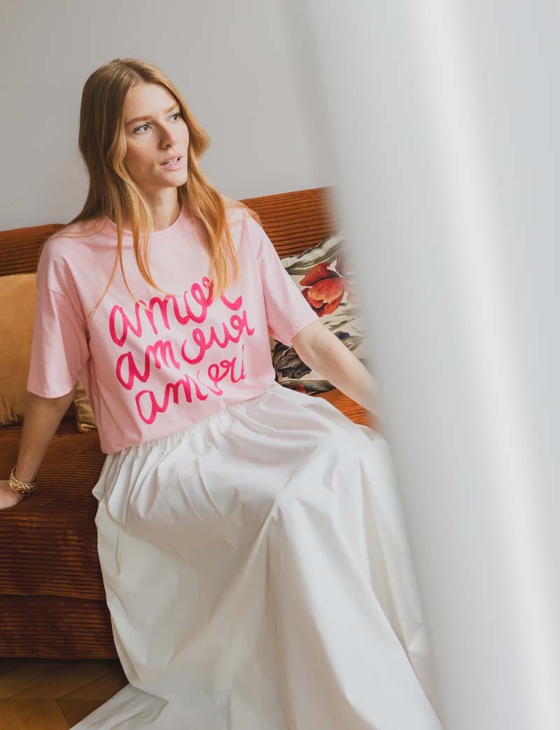 T-shirt rose Amor