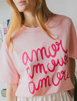 T-shirt rose Amor