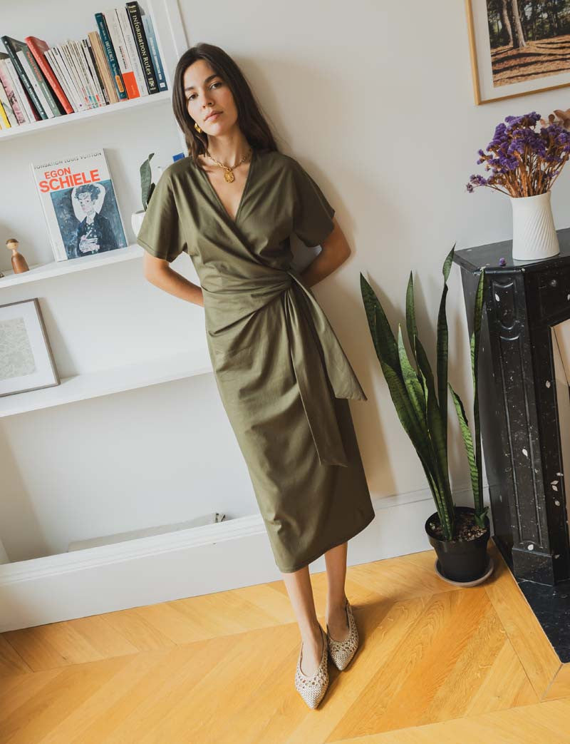 Robe olive Savana