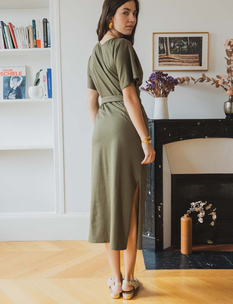 Robe olive Savana