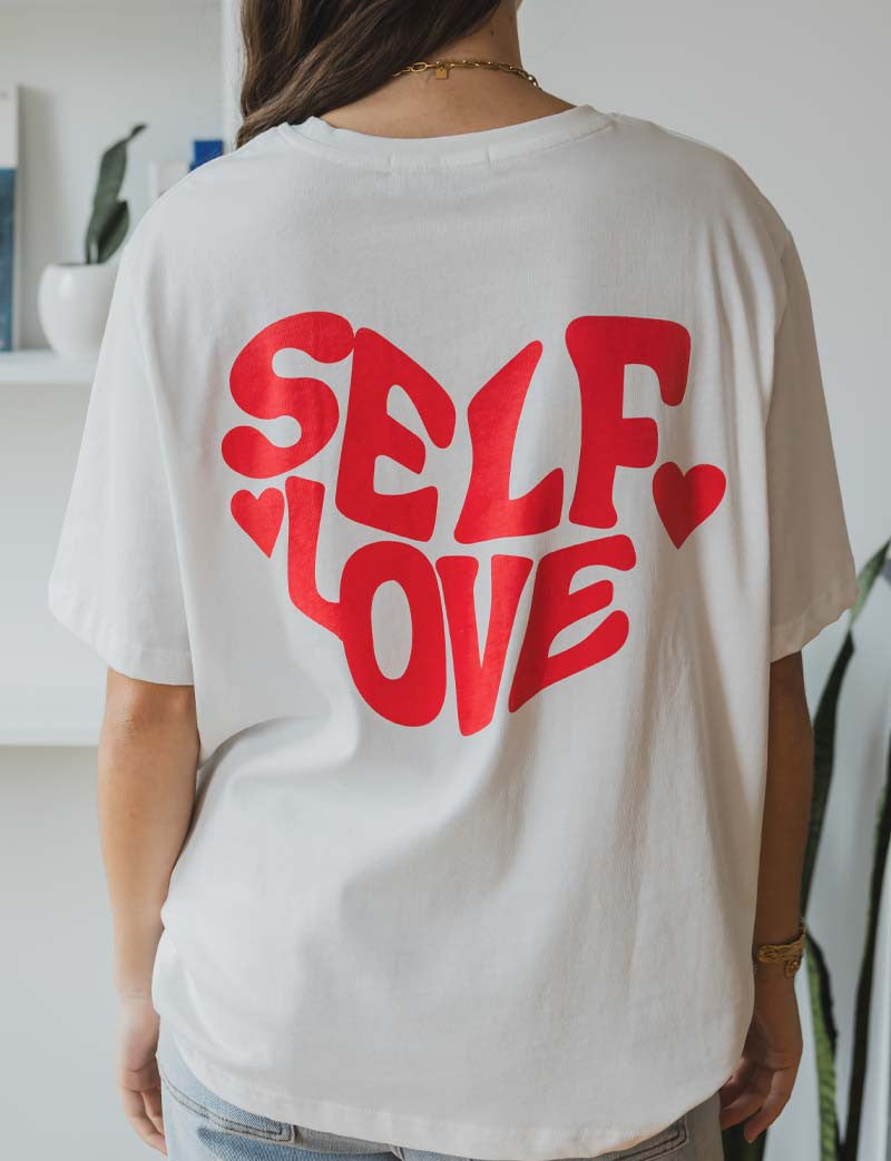 T-shirt blanc Self Love