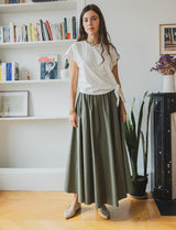 Elma olive skirt