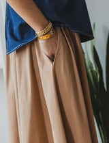 Elma camel skirt