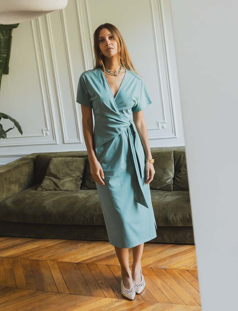 Robe céladon Savana