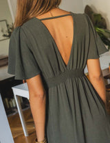 Robe olive Oria