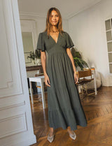 Robe olive Oria