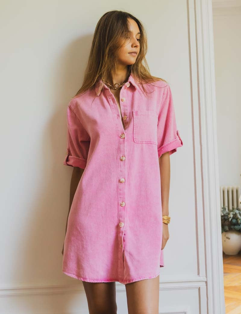Robe rose Solya