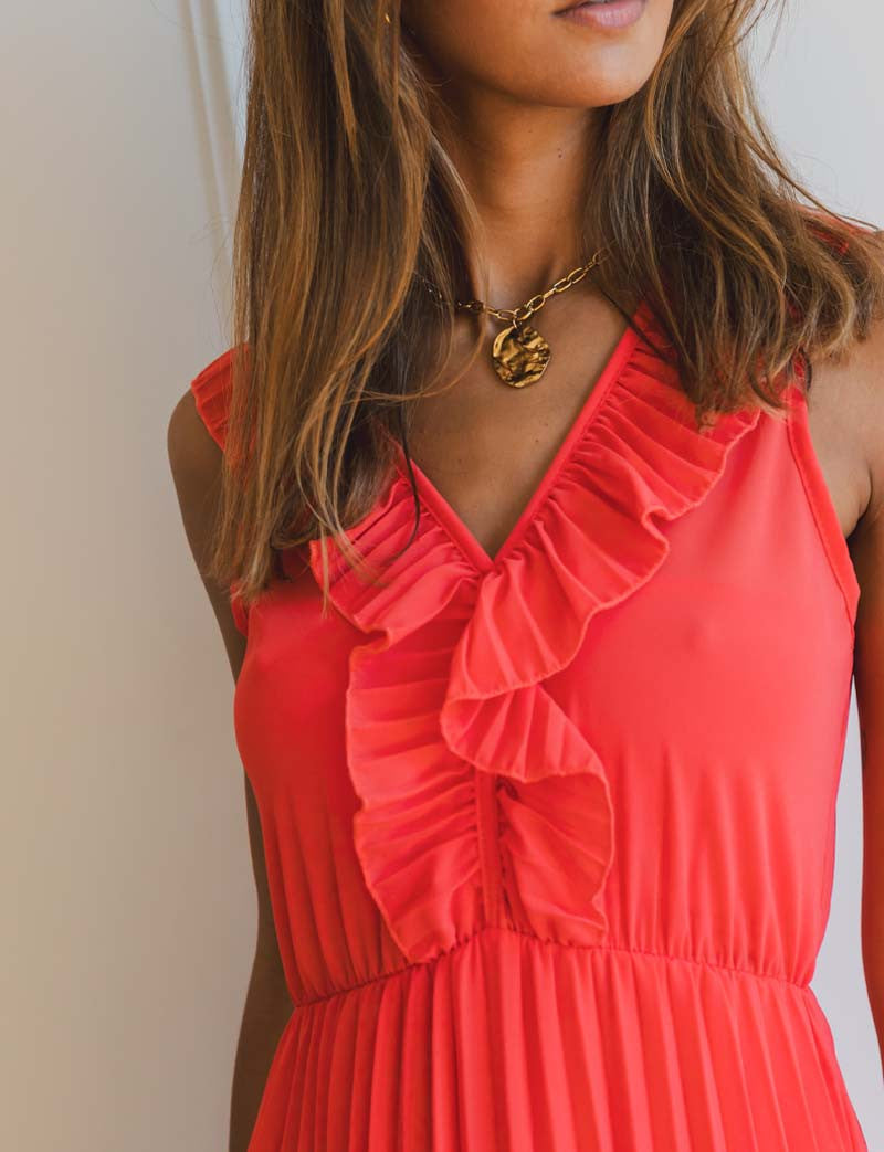 Robe corail Senna