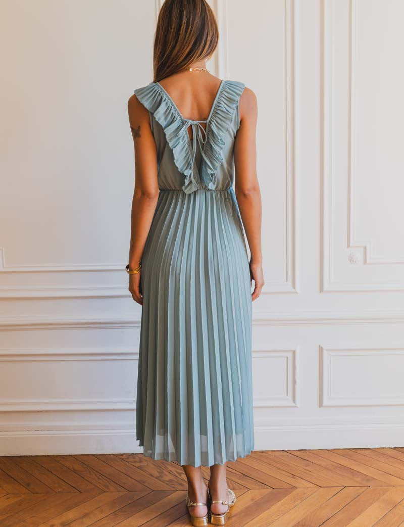 Robe céladon Senna