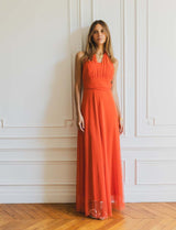 Robe papaye Maribelle