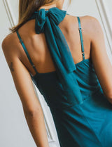 Robe bleu canard Maribelle