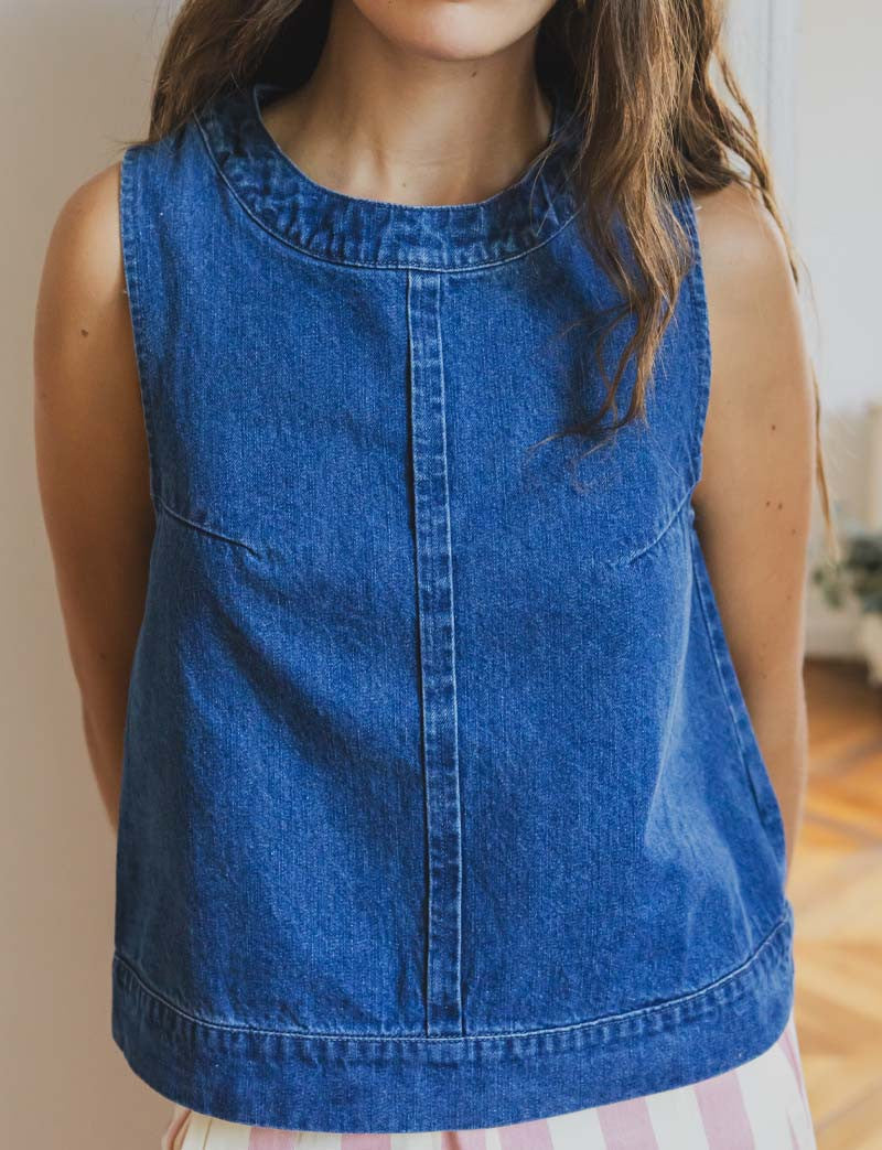 Top en jean Leza