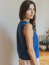 Top bleu Leza