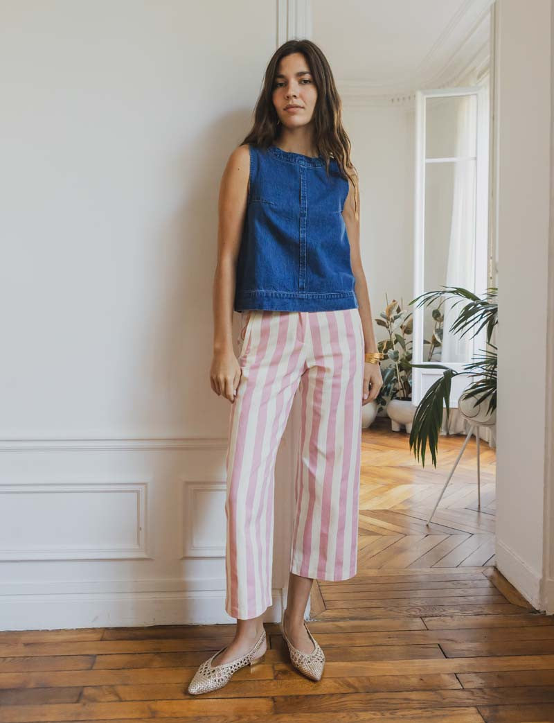 Top bleu Leza
