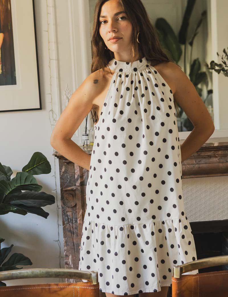 Robe à pois Ginza