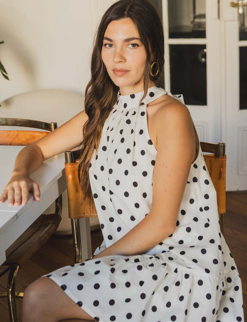 Robe à pois Ginza