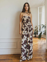 Combinaison écrue & choco Dinah