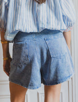 Tedd denim skort