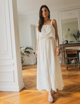 Karine ecru skirt