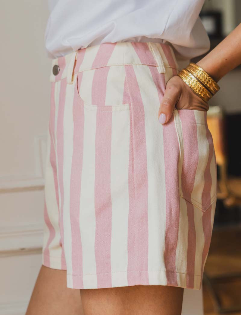 Short à rayures Kevy