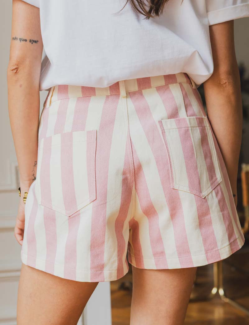 Short à rayures Kevy