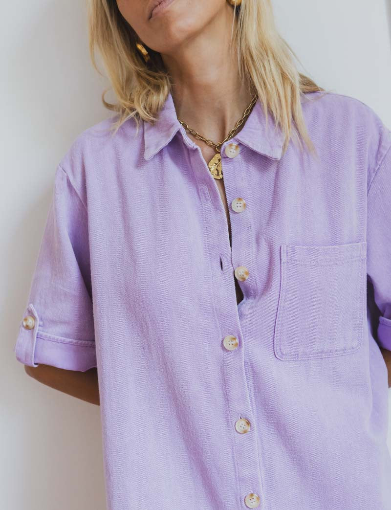 Robe lilas Solya