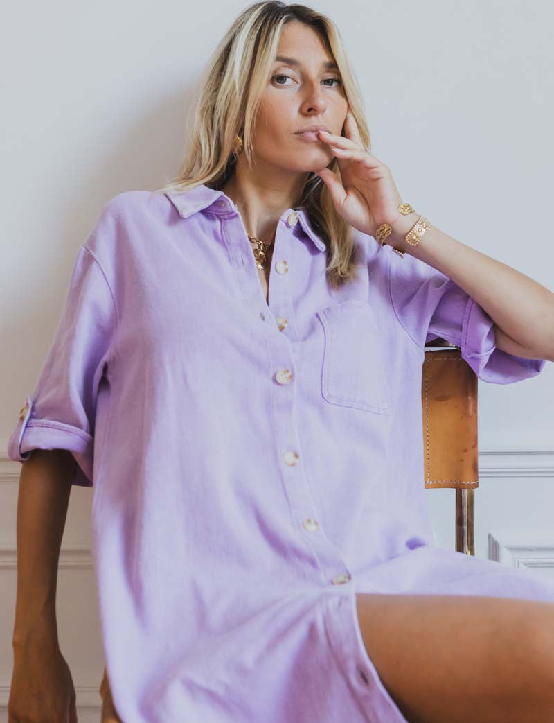 Robe lilas Solya