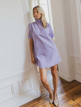 Robe rose & bleue Jeanett