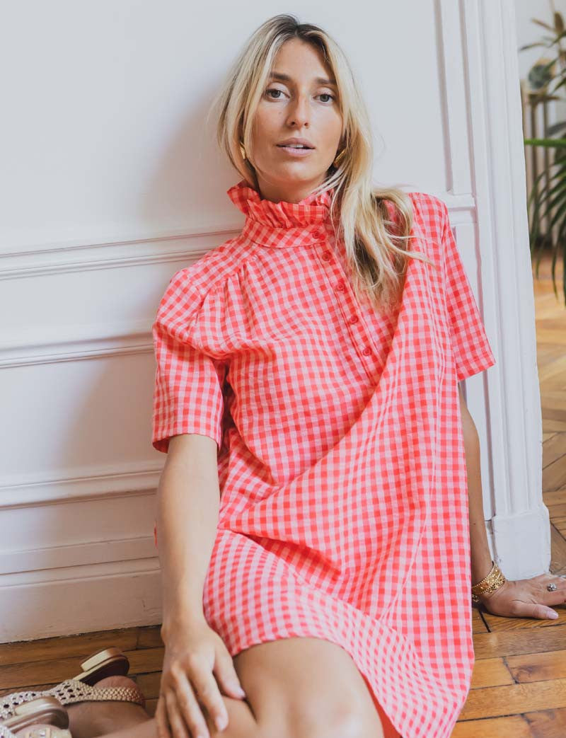 Robe corail Jeanett